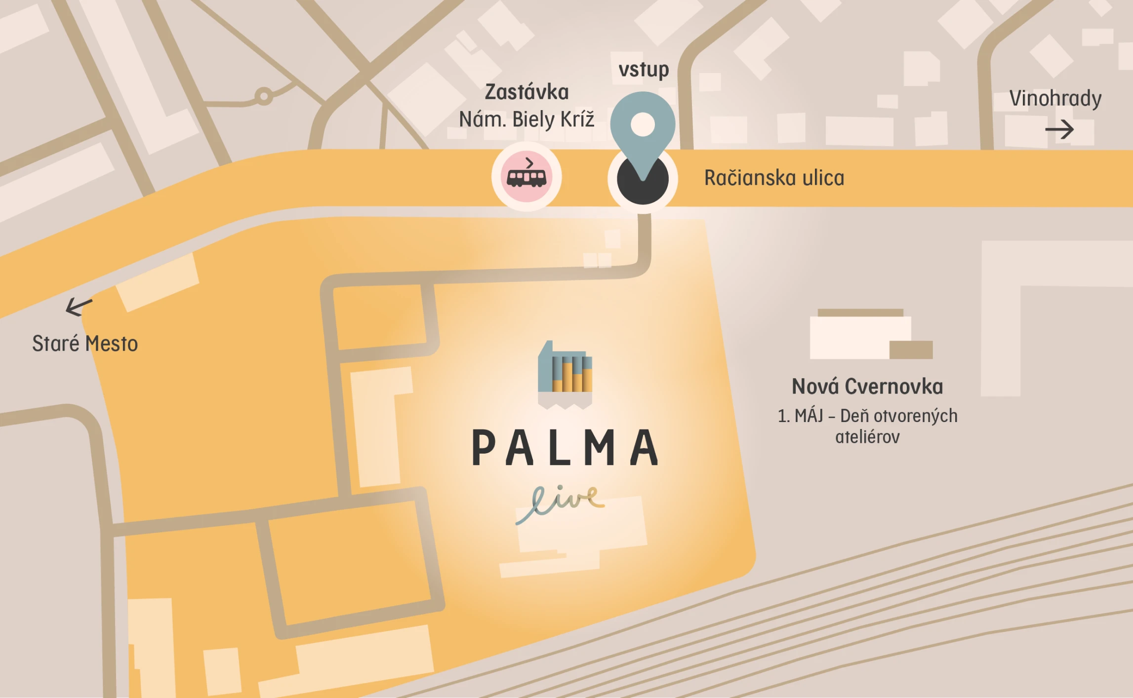 Palma Live mapka